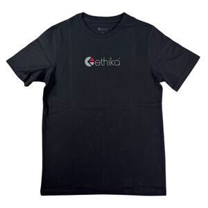 Ethika Boys Classic Fit Graphic T-Shirt Black Size Large L Short Sleeve Tee
